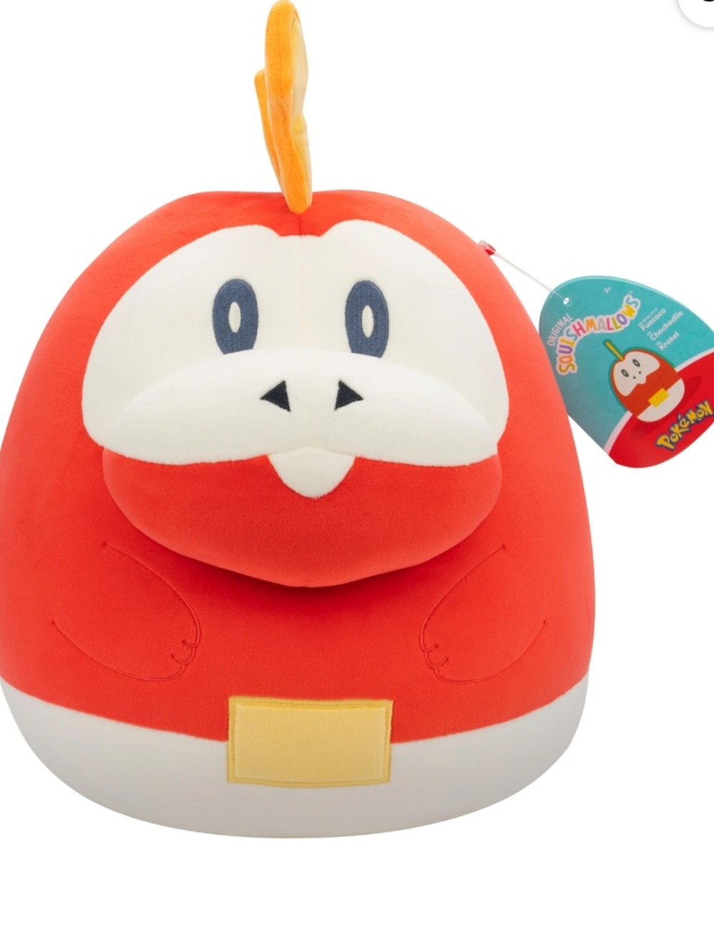 BUNDLE OF TWO Squishmallows Pokémon Darmanitan Plush - Red, White, Yellow